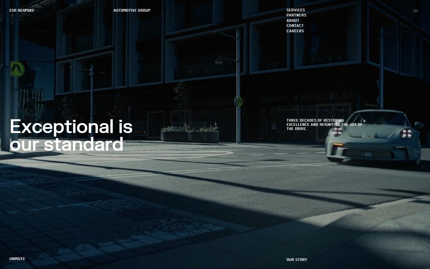Homepage van ESR Bespoke